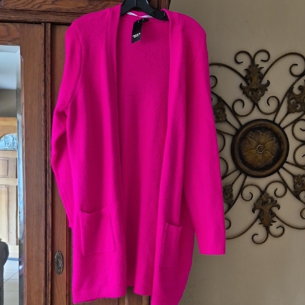 BNWT Torrid Pink Open-Front Cardigan